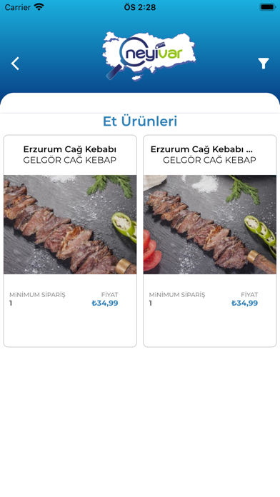 Neyivar Online Alışveriş Screenshot