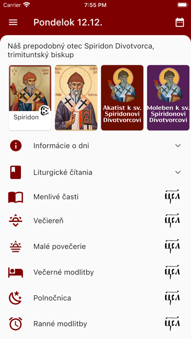Časoslov gréckokatolíka Screenshot