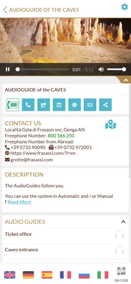 Game screenshot Audio guides Frasassi Caves apk