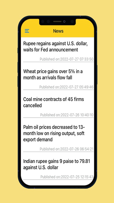 Commodity Market Tracker Screenshot