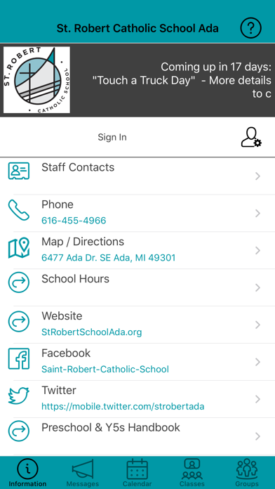 St. Robert Catholic School Ada Screenshot