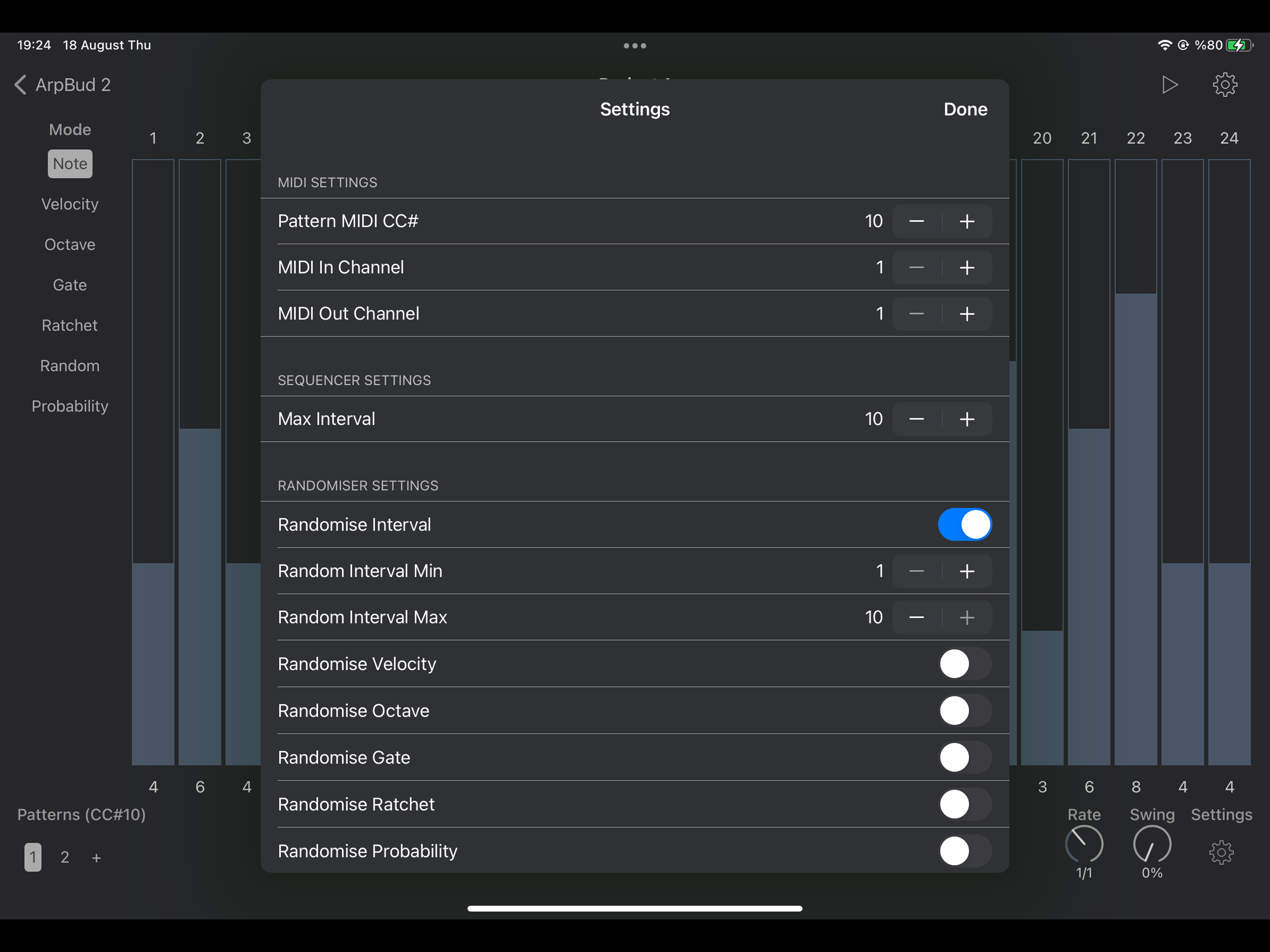 ArpBud 2 AUv3 MIDI Arpeggiator