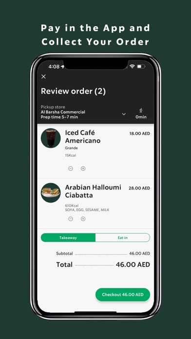 Starbucks UAE Screenshot