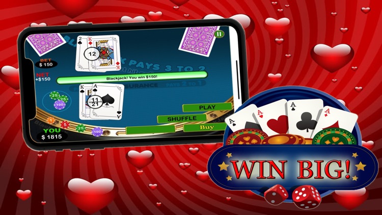 Ace Queen Of Hearts Black Jack