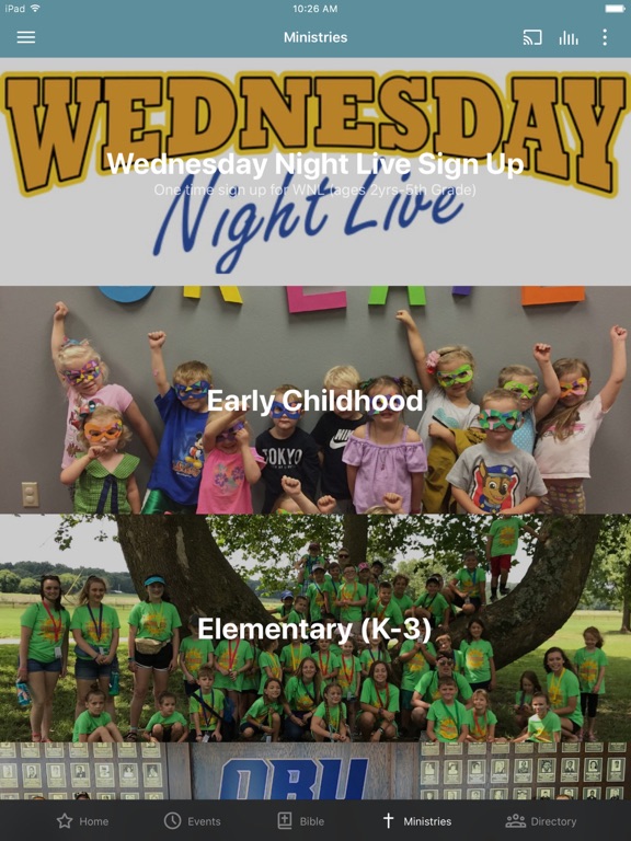 Fairview Christian Church iPad screenshot 3 - Education app