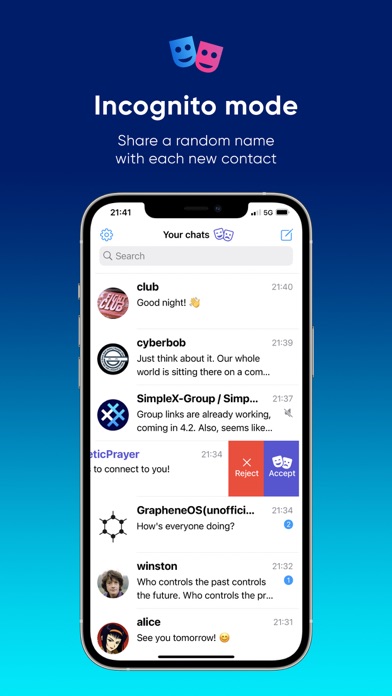 SimpleX Chat: secure messengerのおすすめ画像3