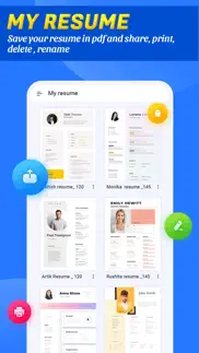 resume builder - cv maker + iphone screenshot 3