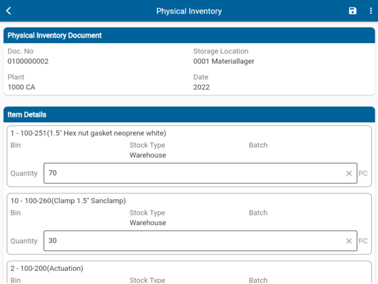 Screenshot #6 pour Unvired Inventory Manager