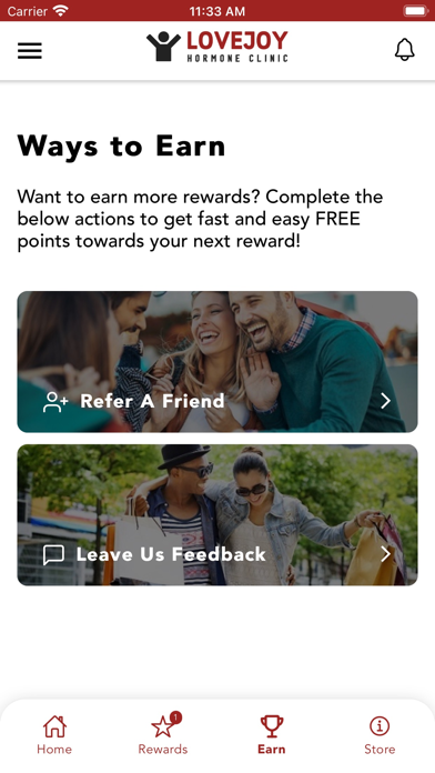 LoveJoy Rewards Screenshot