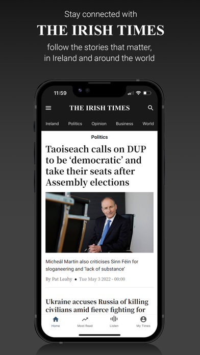 The Irish Times News Screenshot