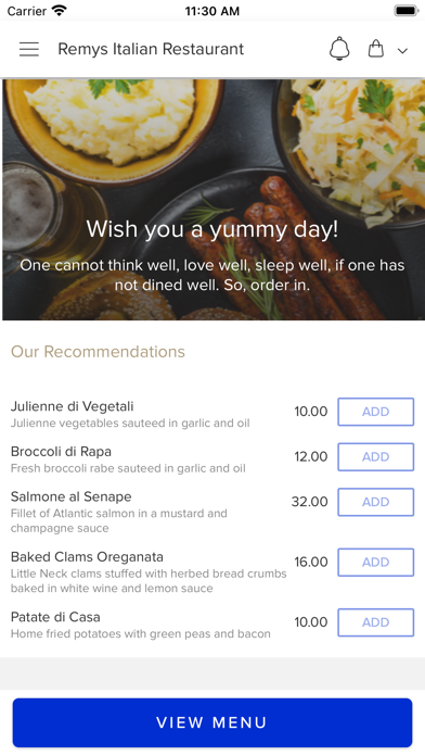 Remys Italian Restaurant Screenshot