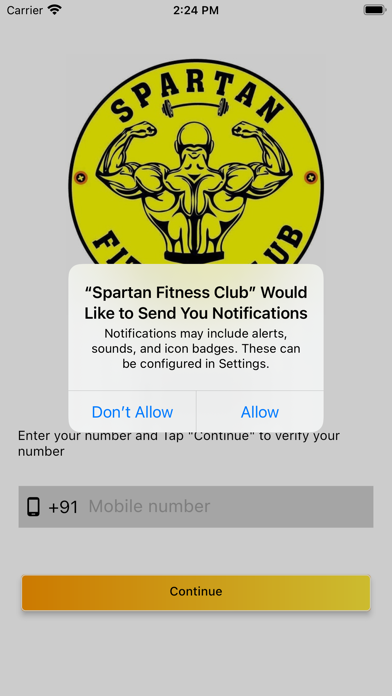 Spartan Fitness Club Screenshot