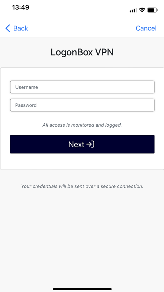 #3. LogonBox VPN Client (iOS) Podle: LogonBox Limited