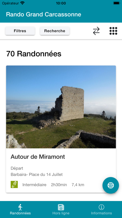 Screenshot #1 pour Rando Grand Carcassonne