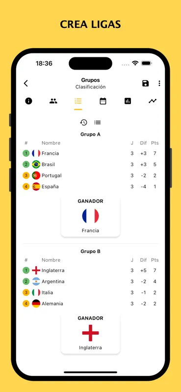 Winner - Gestor de campeonatos screenshot 4 of 7