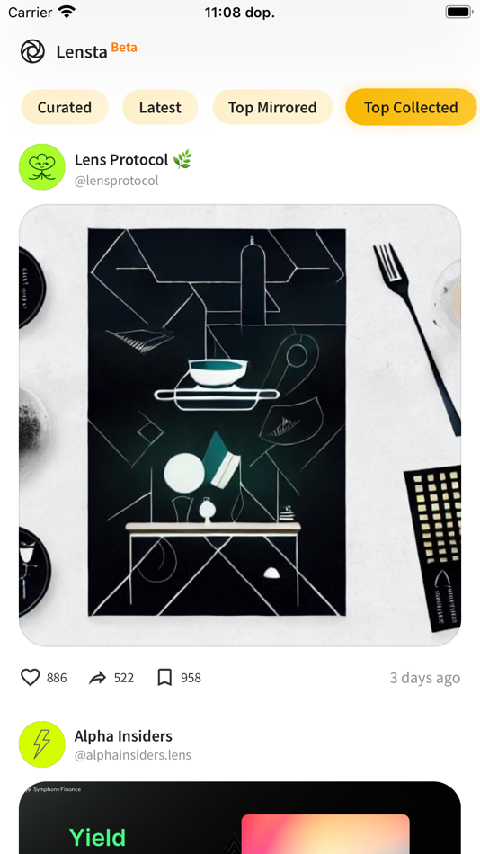 #1. Lensta (iOS) By: ONDREJ BARTA