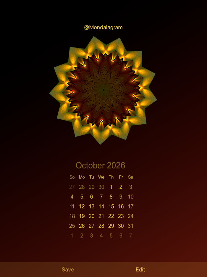 Mandala Calendar