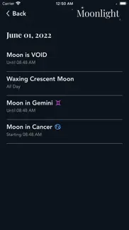 moonlight phases, susan miller iphone screenshot 4