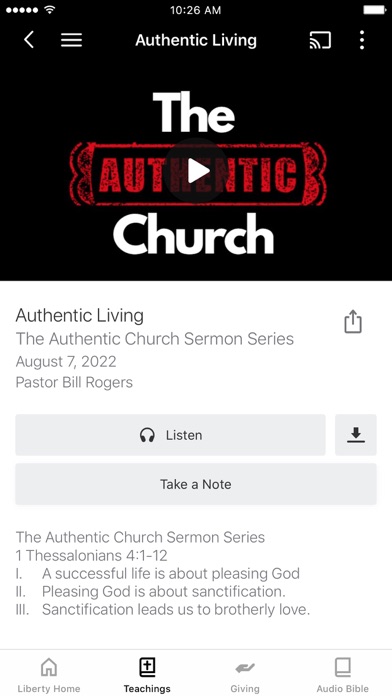 Screenshot 3 of Liberty Road Church App