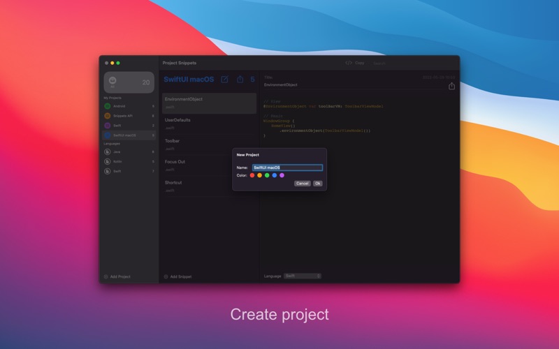App screenshot