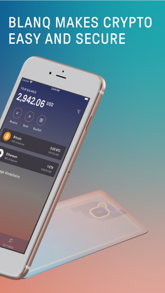 #2. Blanq Wallet: crypto security (iOS) Podle: Blanq Labs BV