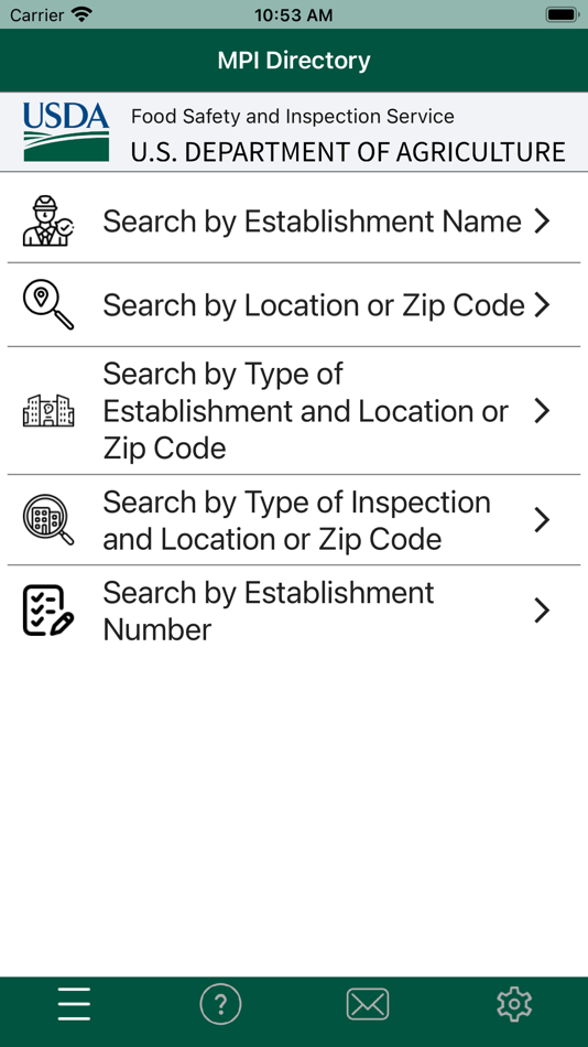 #2. USDA MPI Directory (iOS) 由: USDA Food Safety and Inspection Service