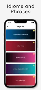 Idioms and Phrases : Learn screenshot #3 for iPhone