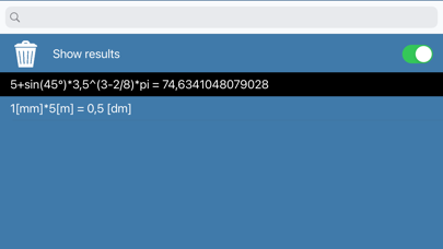 thoschCalc - calculator Screenshot