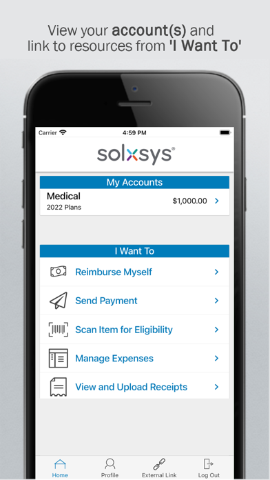 Solxsys HRA Benefits Screenshot