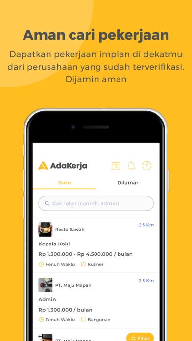 AdaKerja: Loker-Gaji-Transfer Screenshot