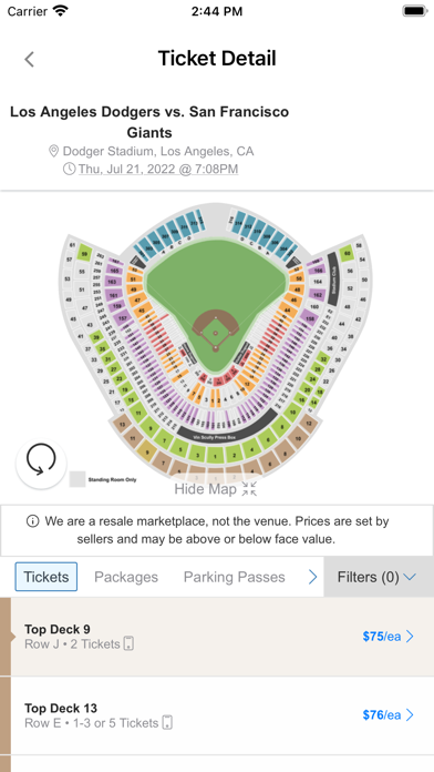 Immortal Seats: Event Tickets Screenshot