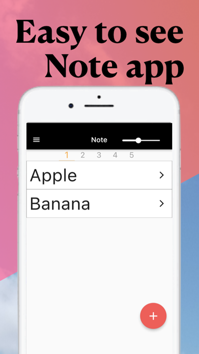 Senior Note- Big font note app Screenshot