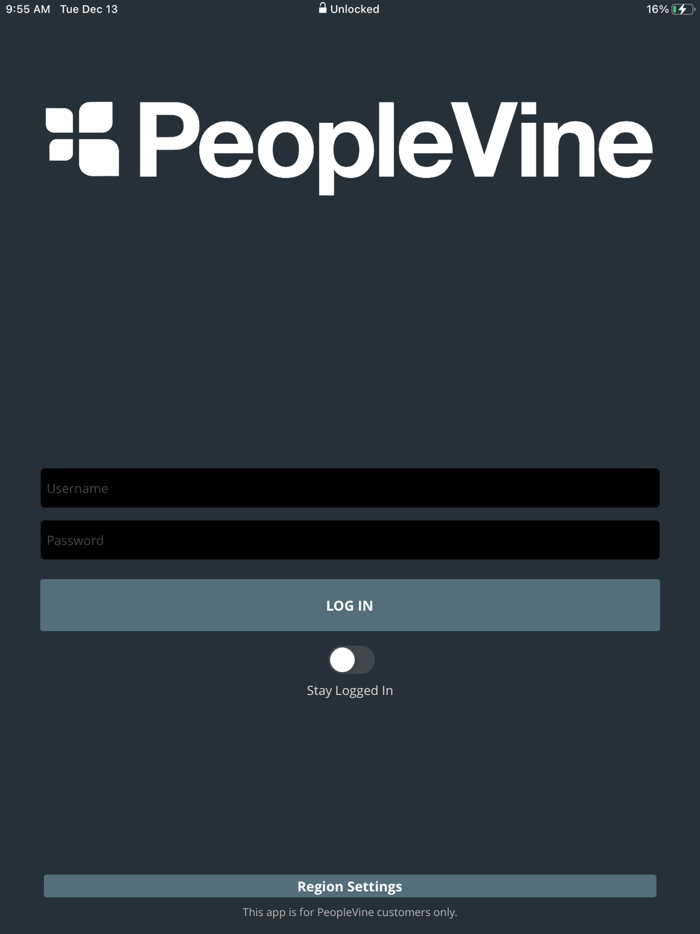 PeopleVine Venue App