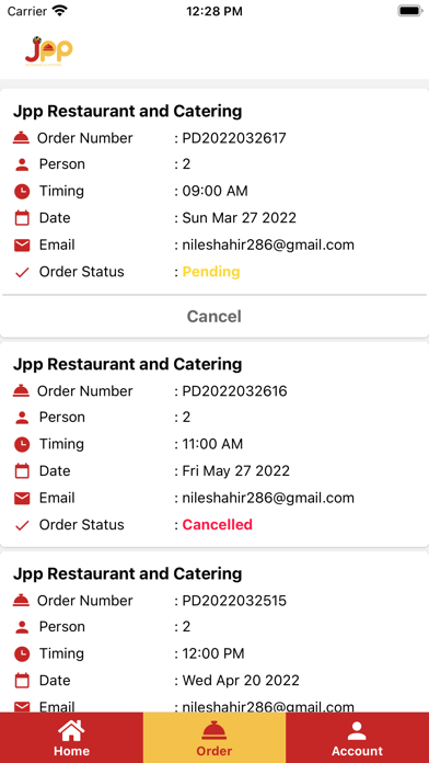 JPP Catering Screenshot