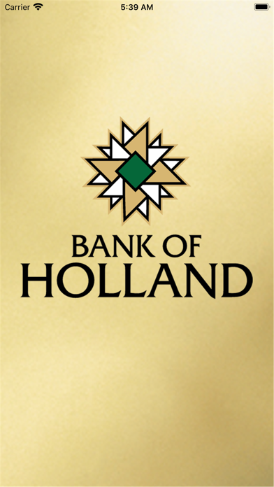 Bank of Holland Mobile Banking Screenshot