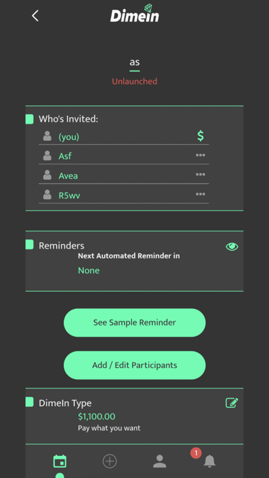 DimeIn Screenshot