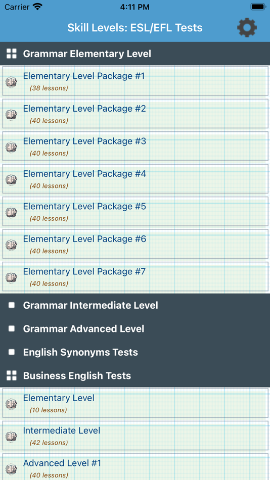 #1. Skill Levels: ESL/EFL Tests (iOS) 来自: Thanh Vu Truong