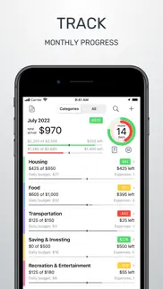 budget - money tracking iphone screenshot 1