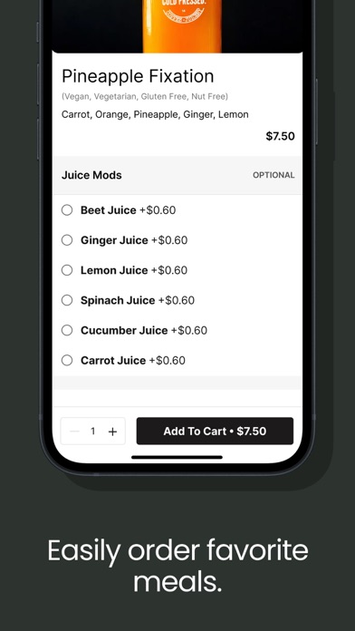 Town Center Cold Pressed App Screenshot