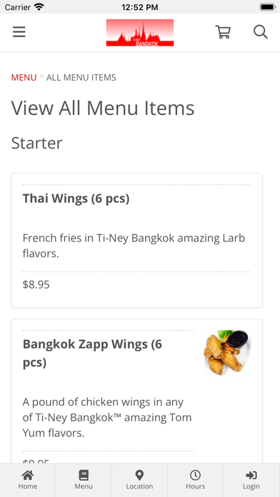 Ti-Ney Bangkok Thai Restaurant Screenshot