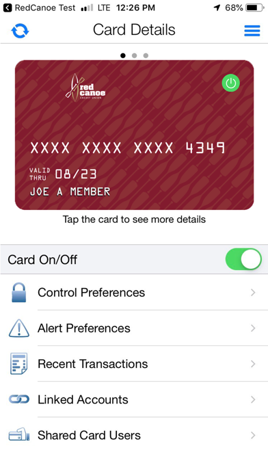 Red Canoe Card Compass Screenshot