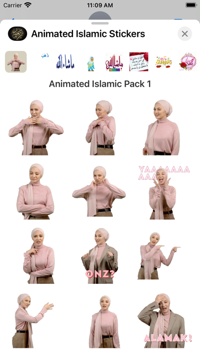 Screenshot #1 pour Animated Muslim Stickers Pack
