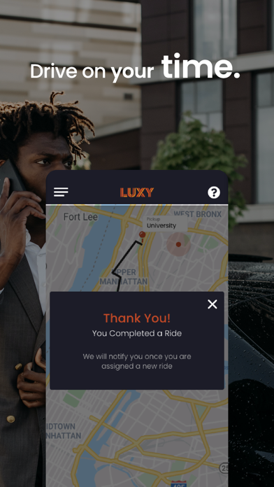 LUXY Driver: Drive & Earn Screenshot