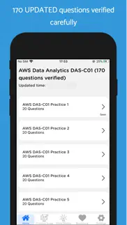 aws data analytics das-c01 iphone screenshot 1