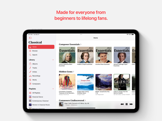 ‎Apple Music Classical תמונות מסך