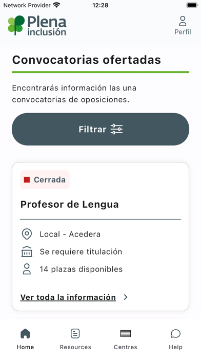 Empleo Público Accesible Screenshot