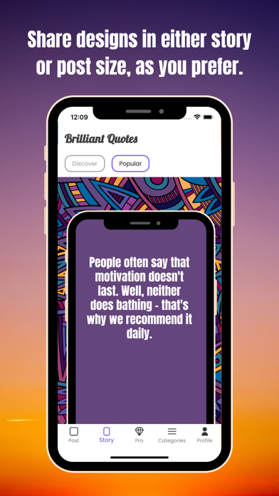 Screenshot #3 pour Brilliant Post Story Quotes