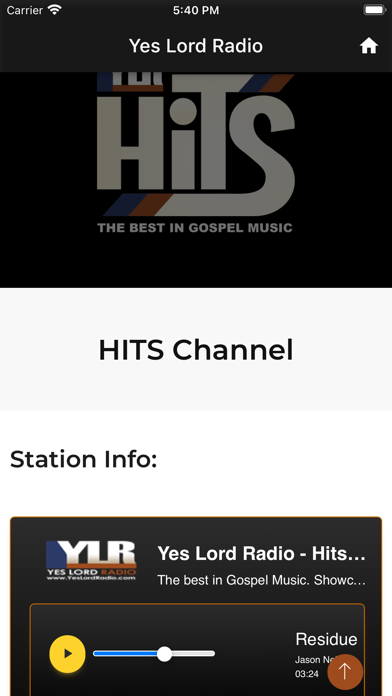Yes Lord Radio Screenshot
