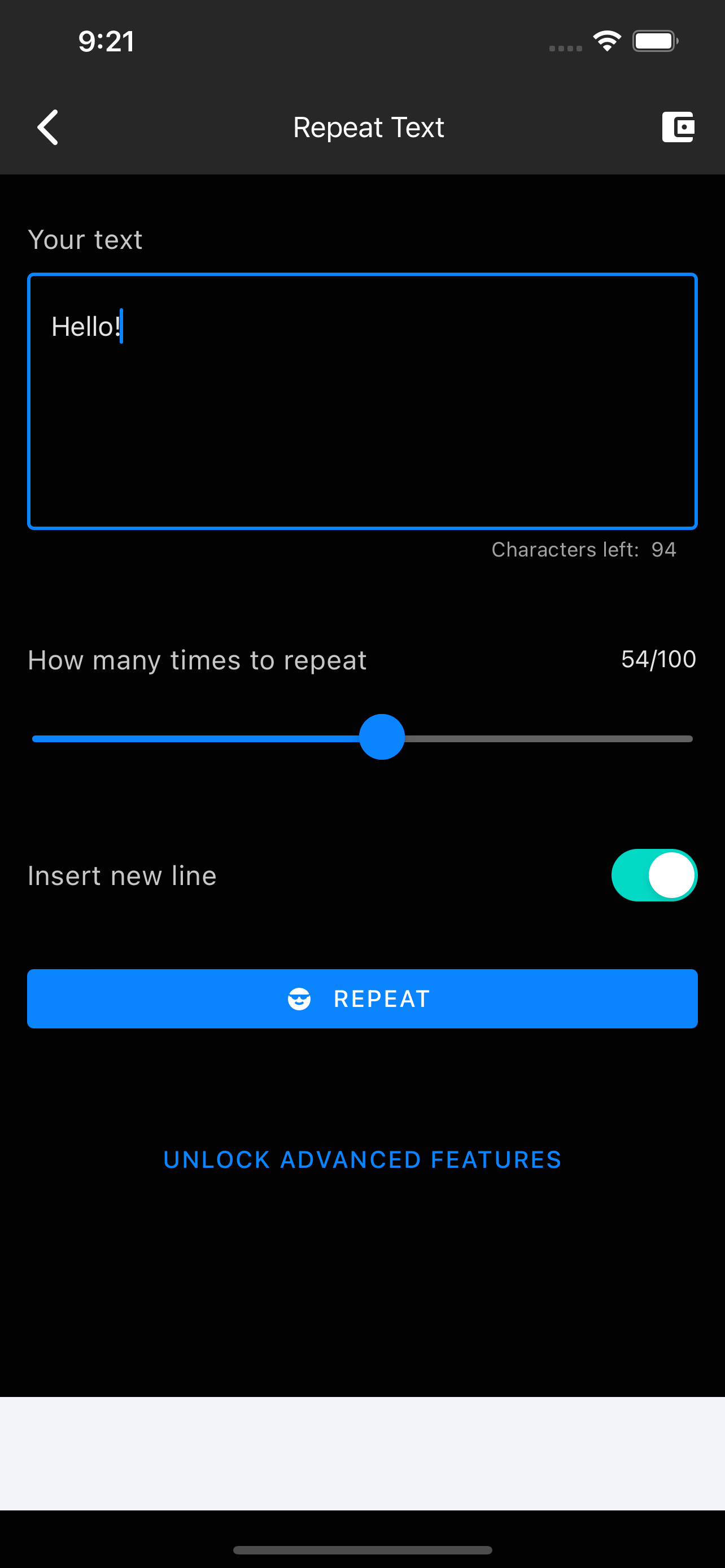 Fast Text Repeater Changer 1K