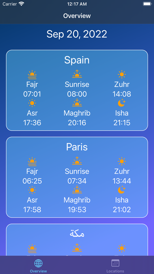 #9. Salāh Times (iOS) 由: Al Katib Limited